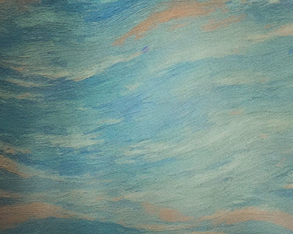 Blue and Brown Brush Strokes on Textured Background