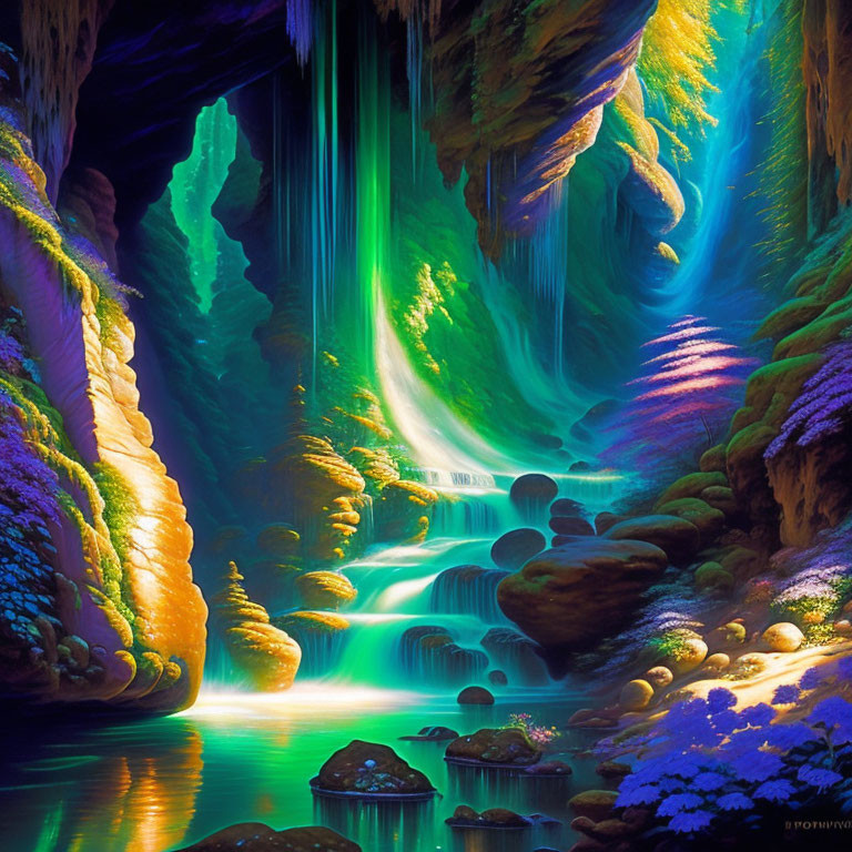 Canyon Waterfall Fantasy