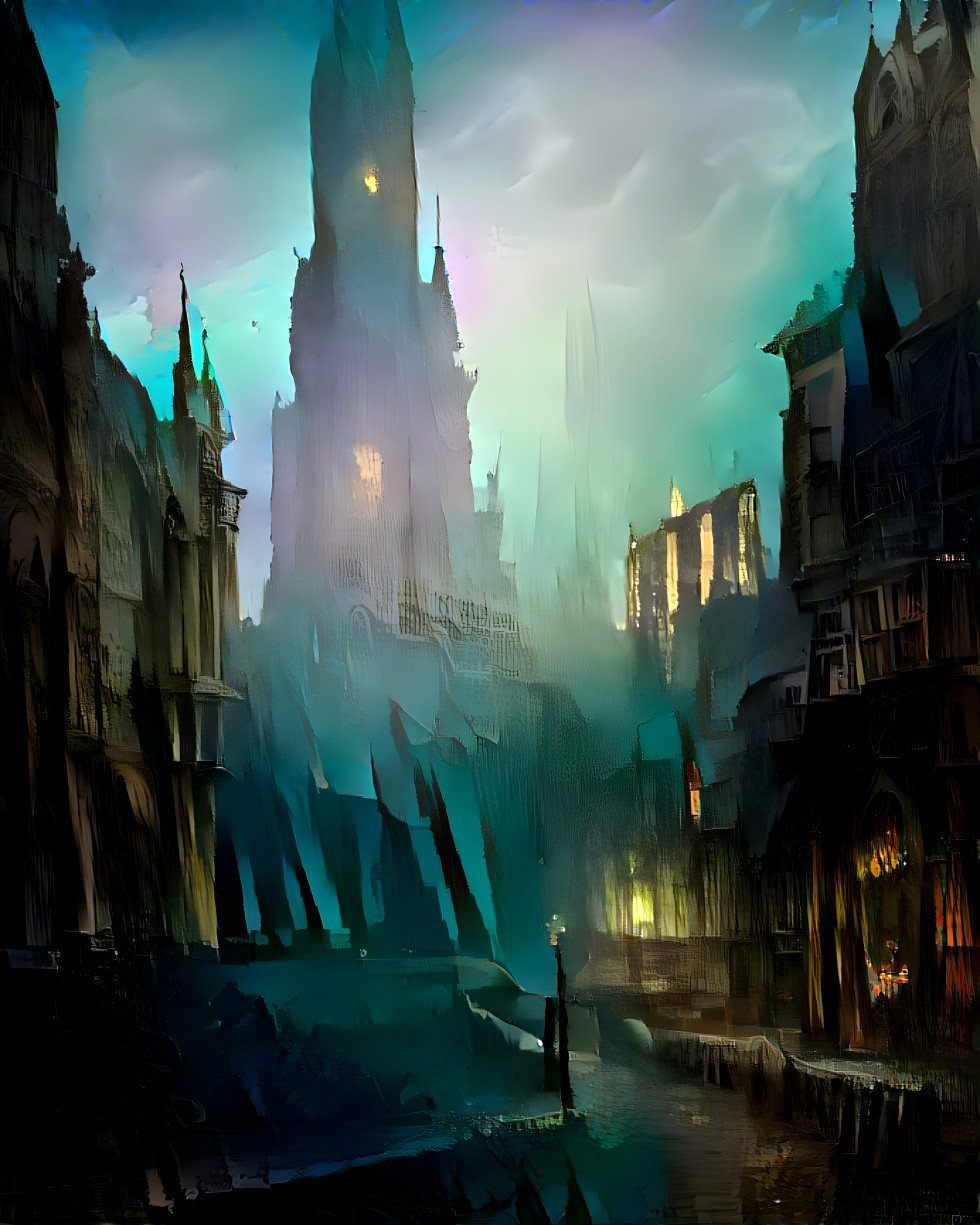 Gloomy Gothic City