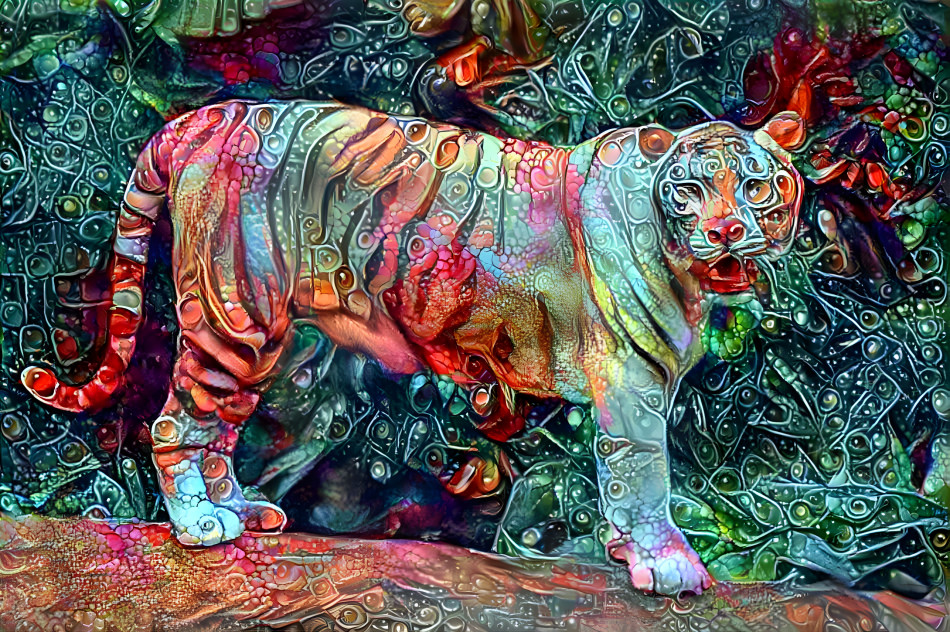 tigers and flowers