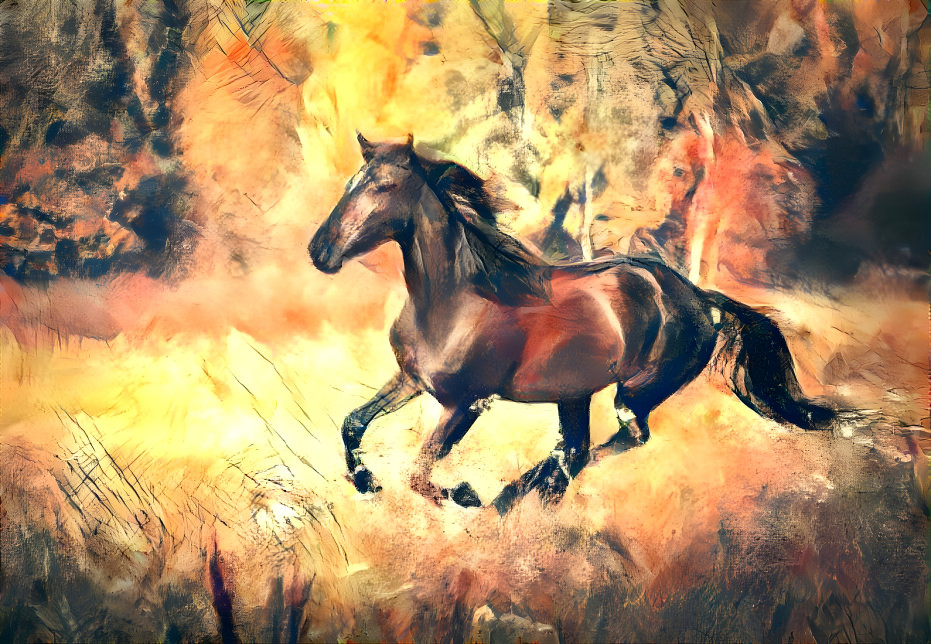 running horse