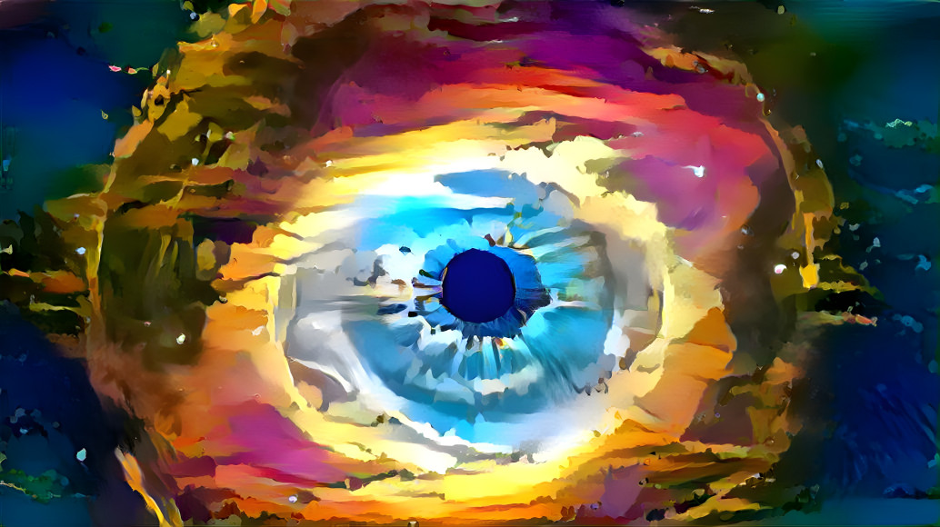 Abstract eye from space