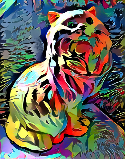 Colorful kitty