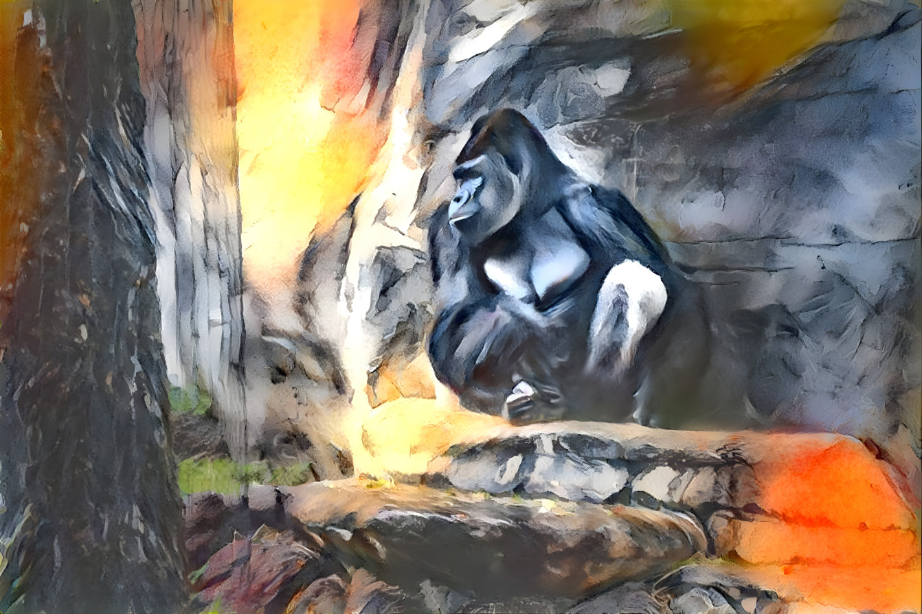 Lounging Gorilla