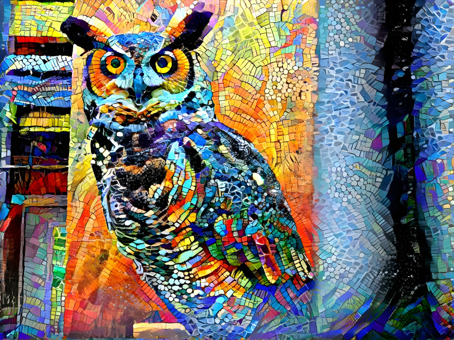 owl mosaic