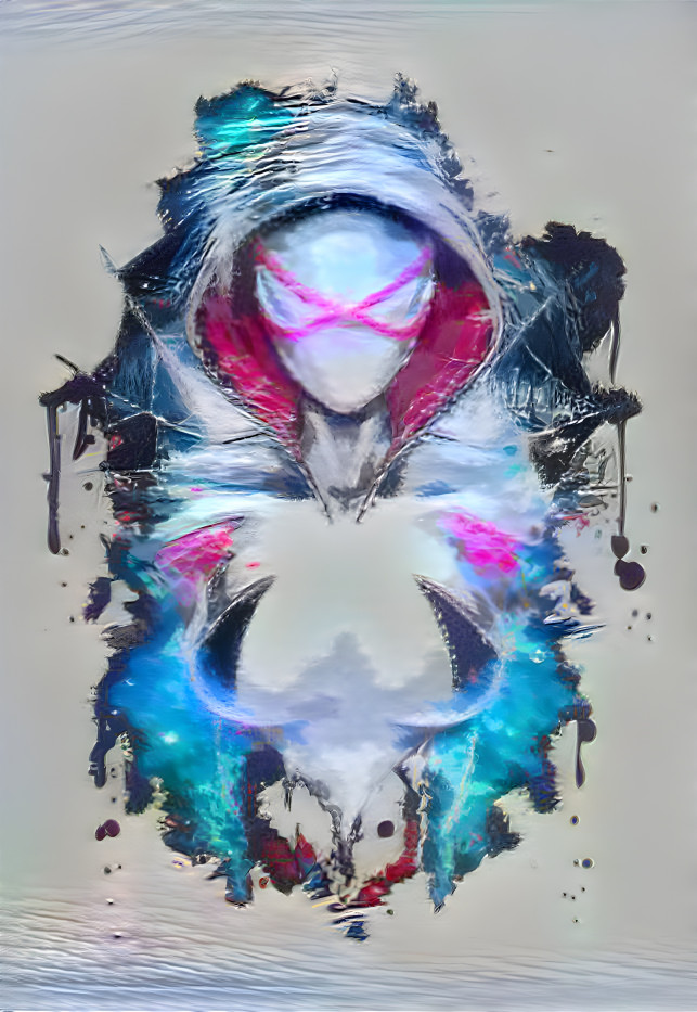 Neon splatter Spider-Gwen