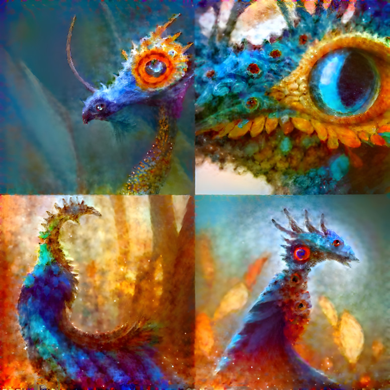 Peacock eyes