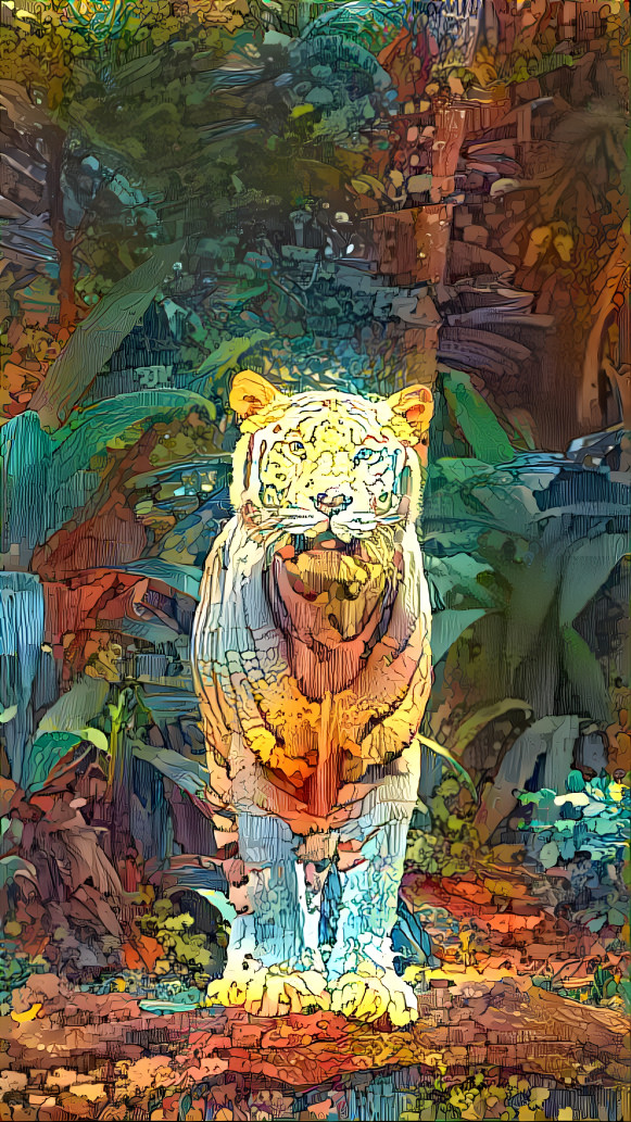 Mosaic tiger