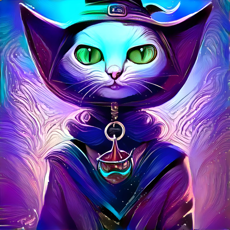  Cute and Adorable Witch Cat Portrait