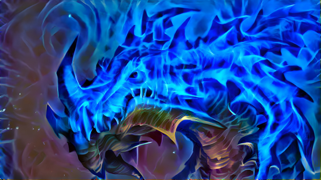 Blue Fire Dragon