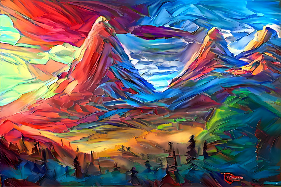 Mountain sunrise