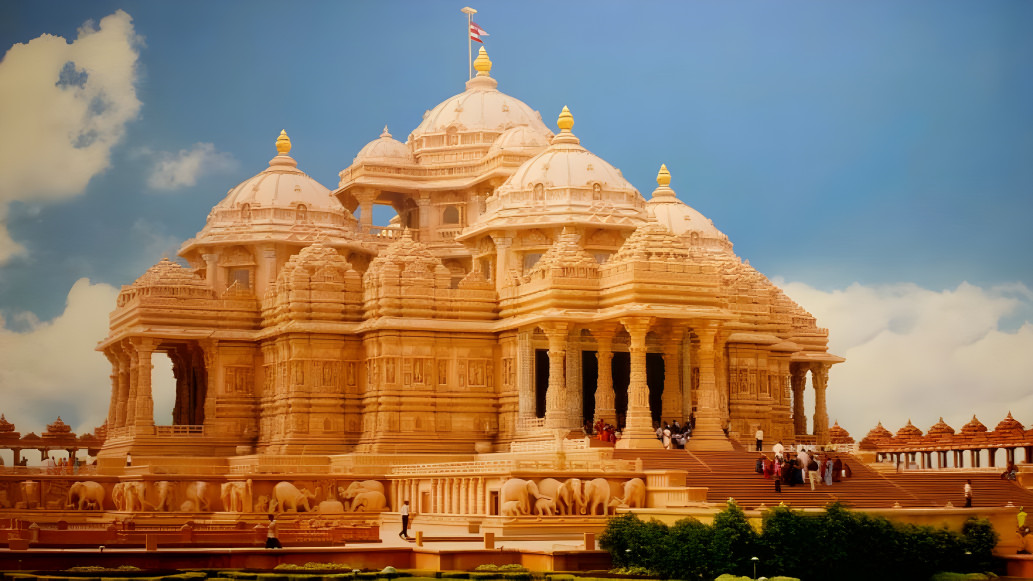 Akshardham Hindu Temple in Delhi India