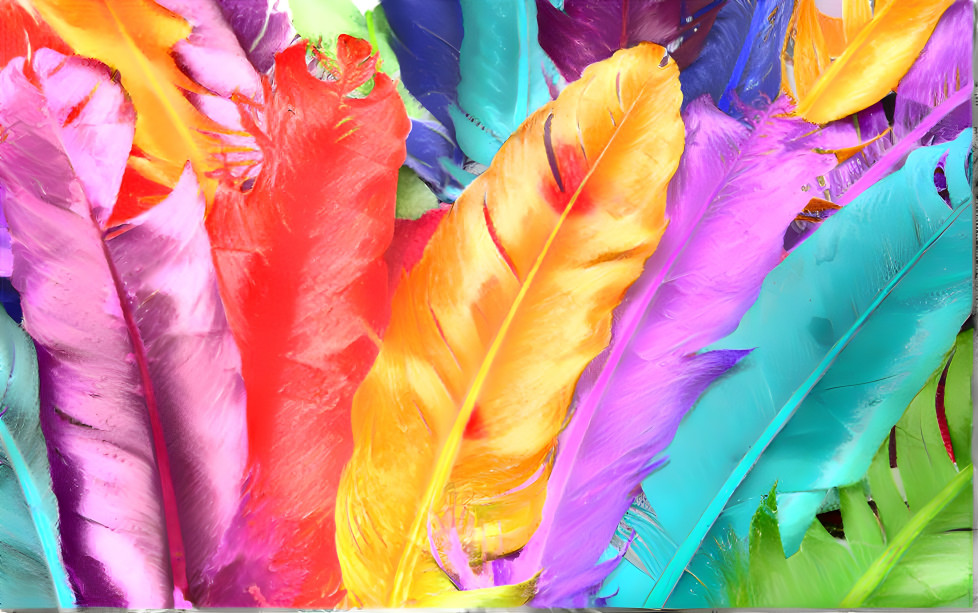 Colored Feathers