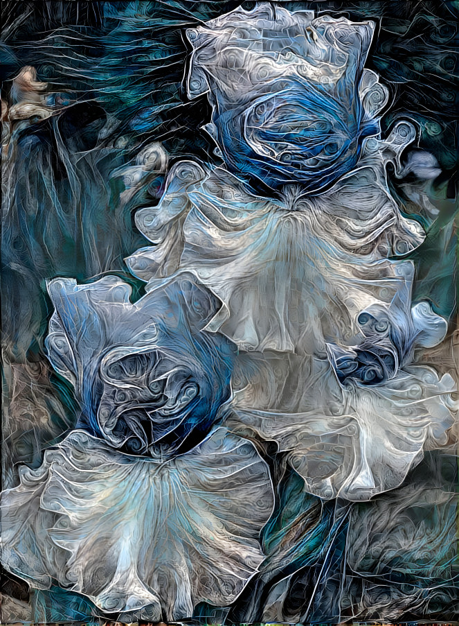 Moody Blue Irises