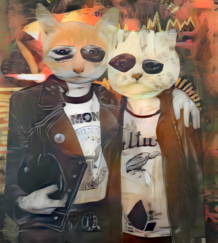 Punk Rock Cat Couple