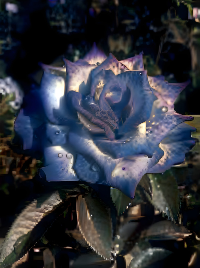 Fancy Blue Rose 