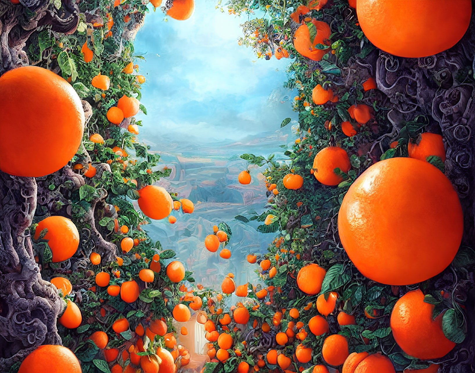 Tangerine Landscape 