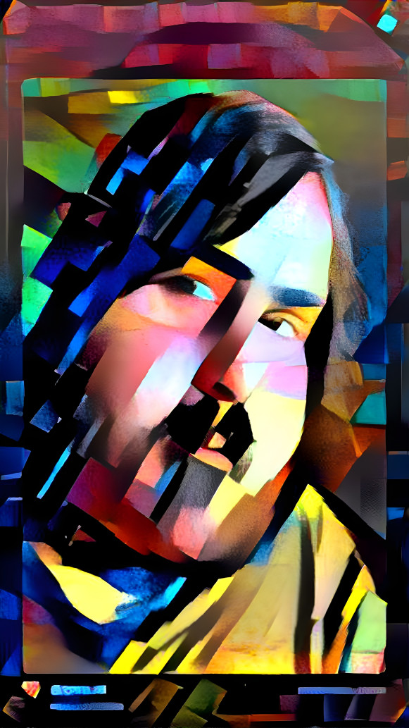 Fat-dude Emo Jesus Stained Glass Type