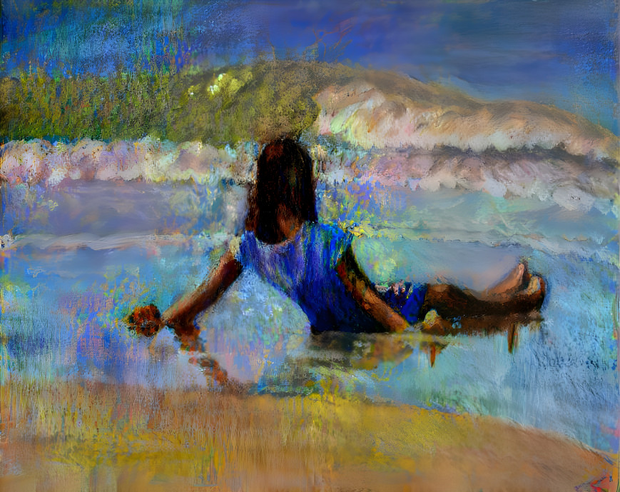 girl at the sea