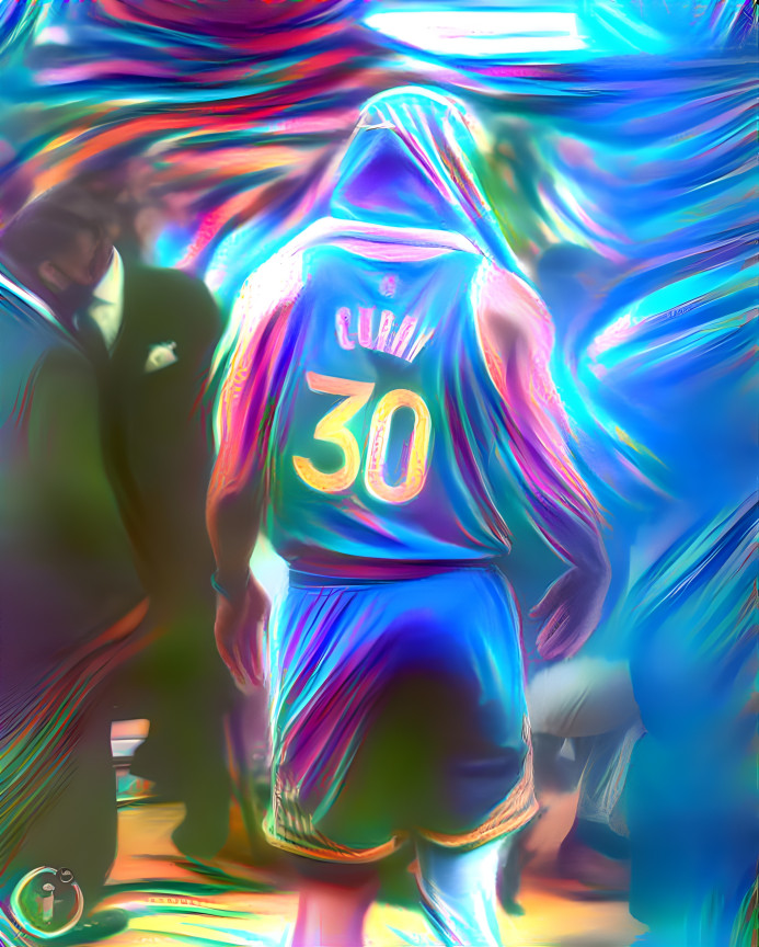 Steph Curry Holographic Metalic