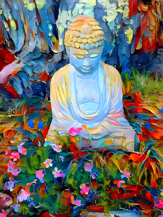 Buddha Oil Painting