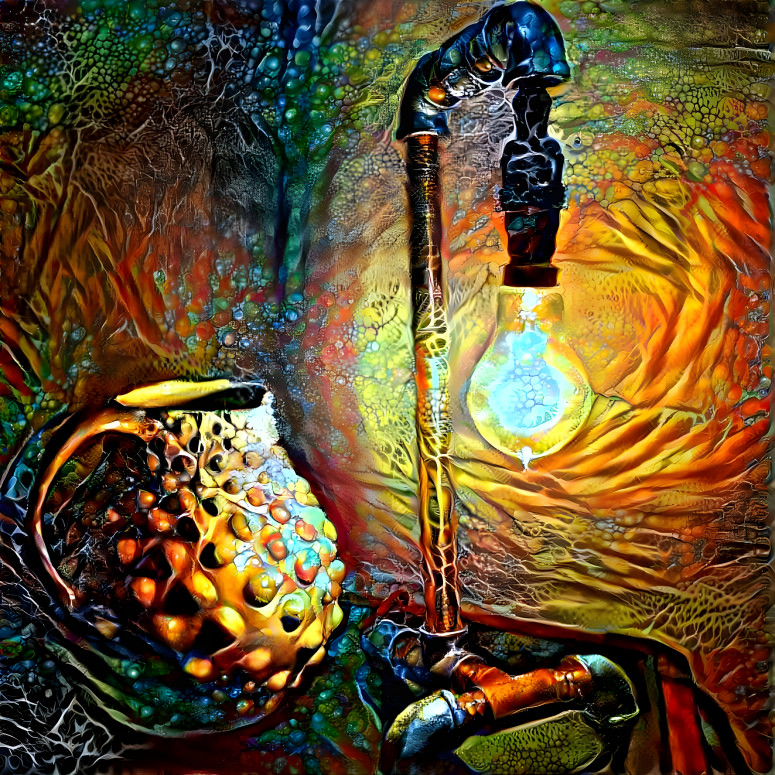 lamp and vase