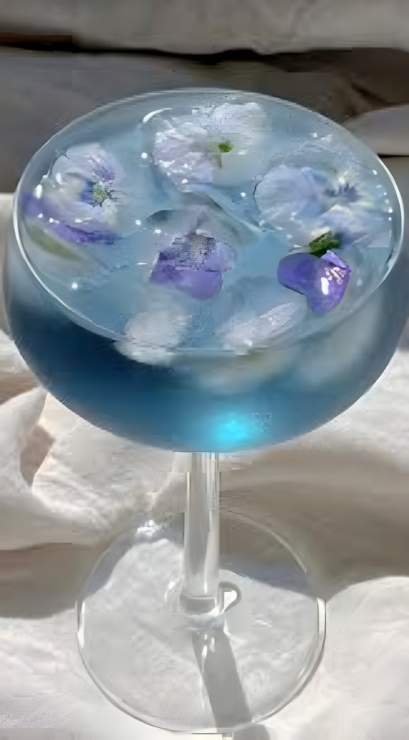 pretty blue drink