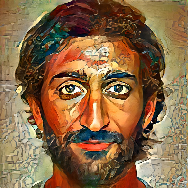 Variation on AI-generated Jesus Portrait