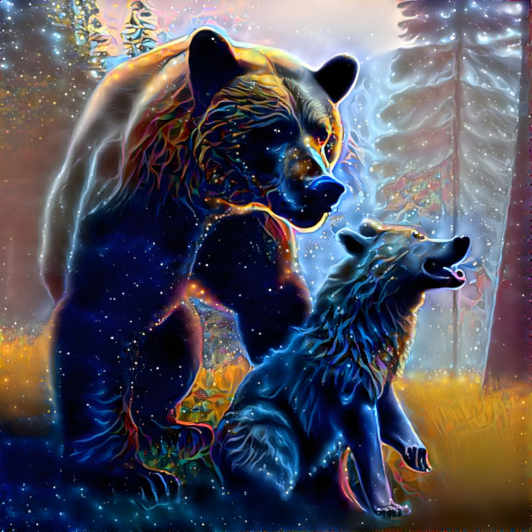 Galaxy Wolf and Bear