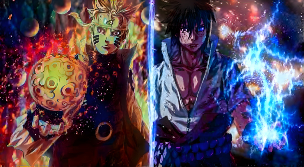 Naruto and Sasuke 