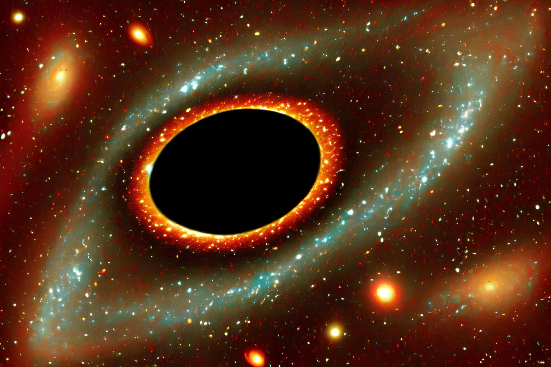 Stunning Space Image: Black Hole with Swirling Accretion Disk