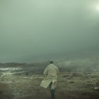 Stormy Seascape with Turbulent Waves and Dark Sky