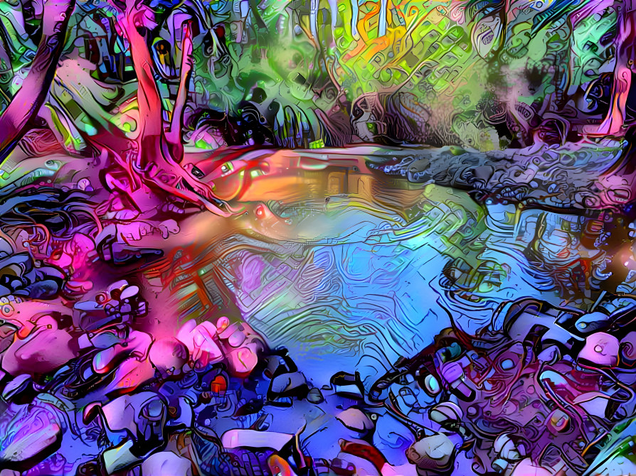 Psychedelic waterhole