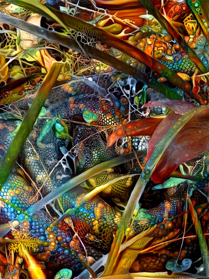 Carpet python deep dream