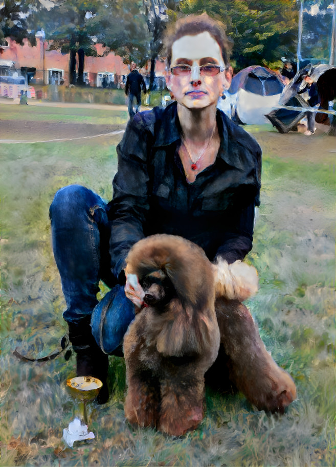 petra with show-dog