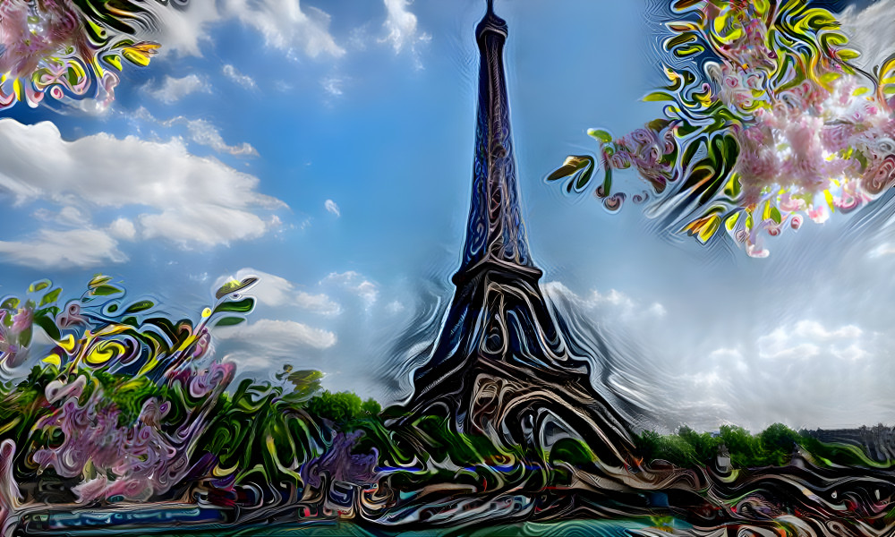 The Eiffel tower 