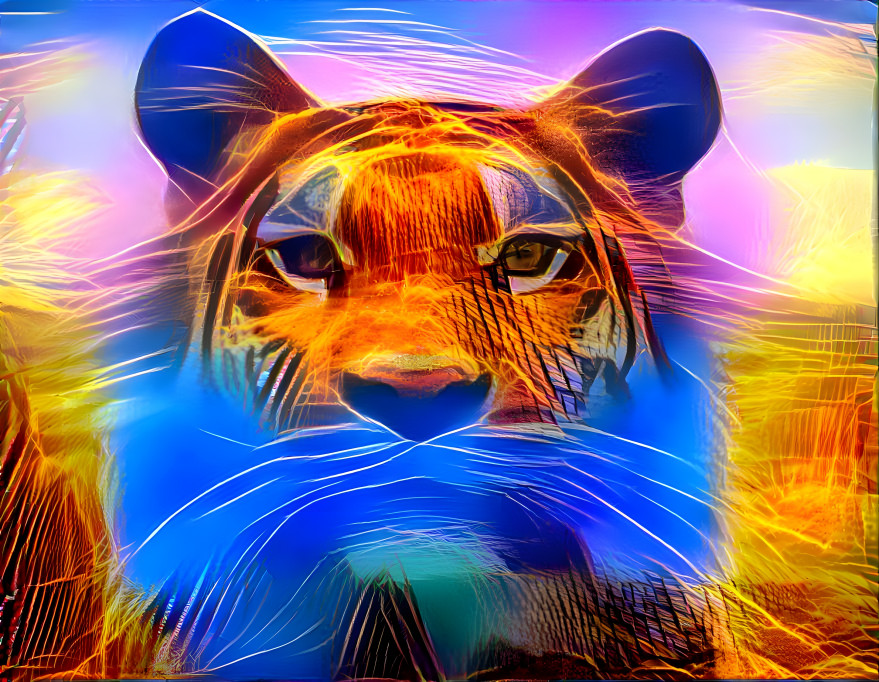 Neon tiger