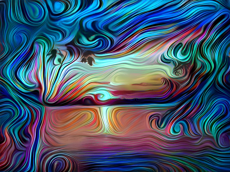 sunset on acid