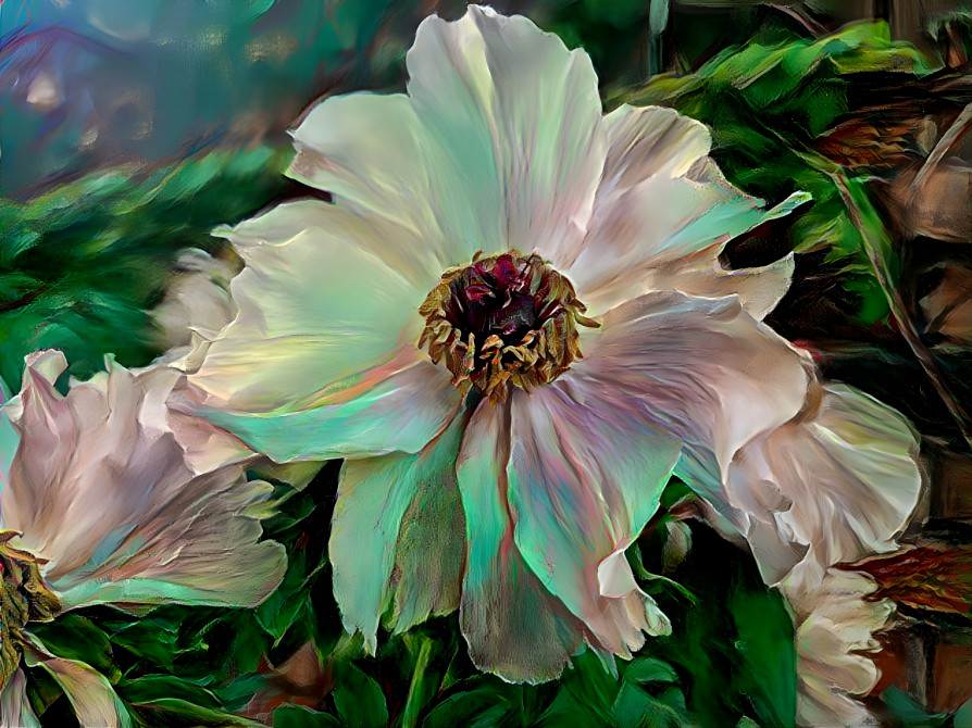 a peony blossom