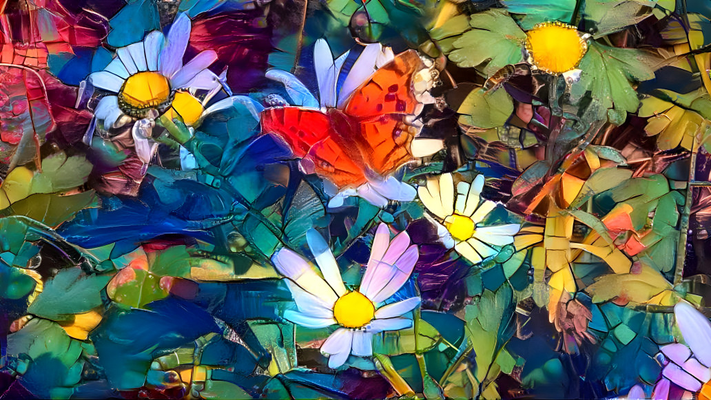 a butterflies in the Flower