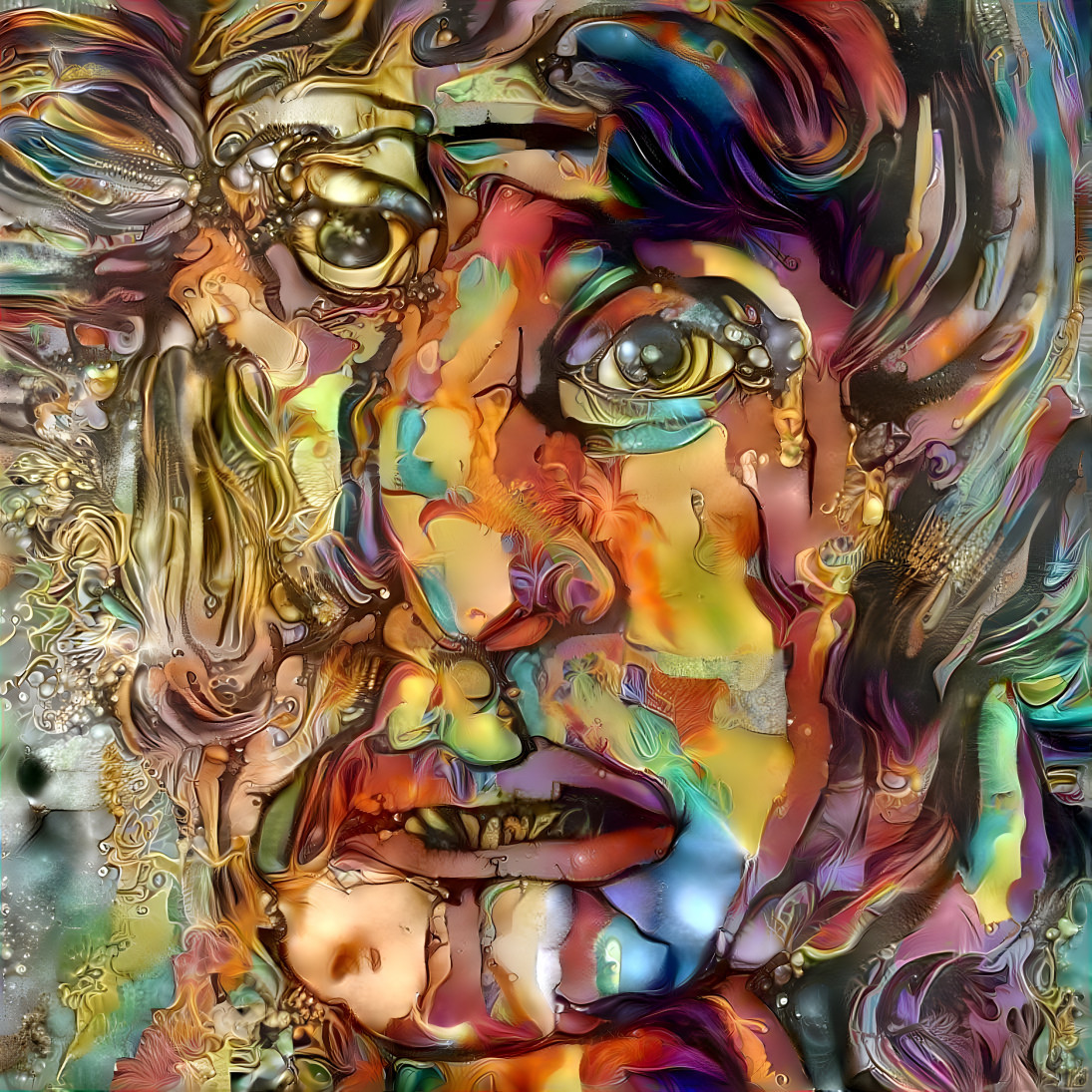 Rejected by everyone crazy psychedelic painting