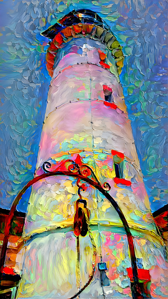 painted lighthouse