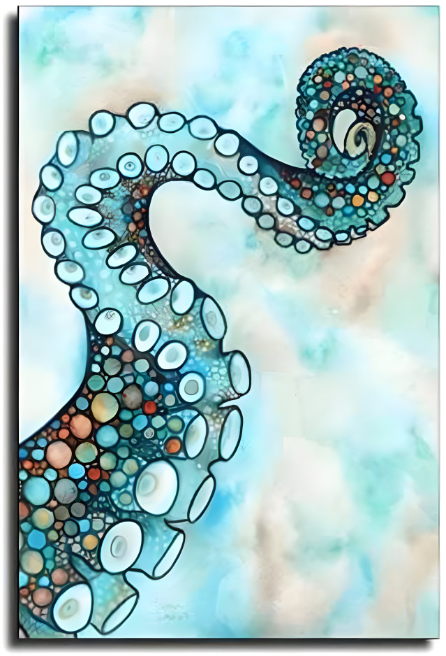 Blue tentacle