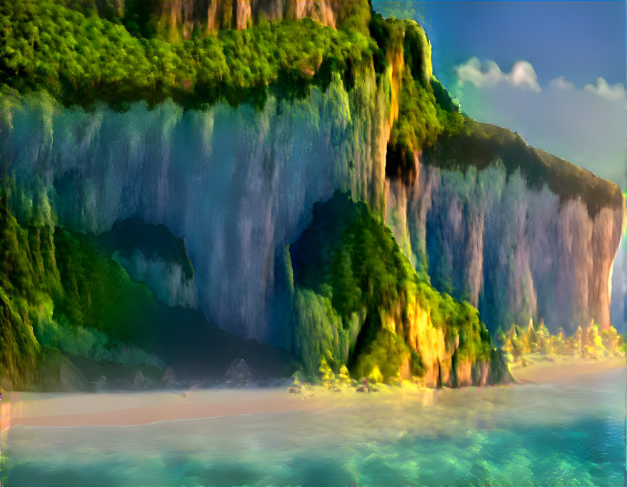 Layered Fantasy Cliffs