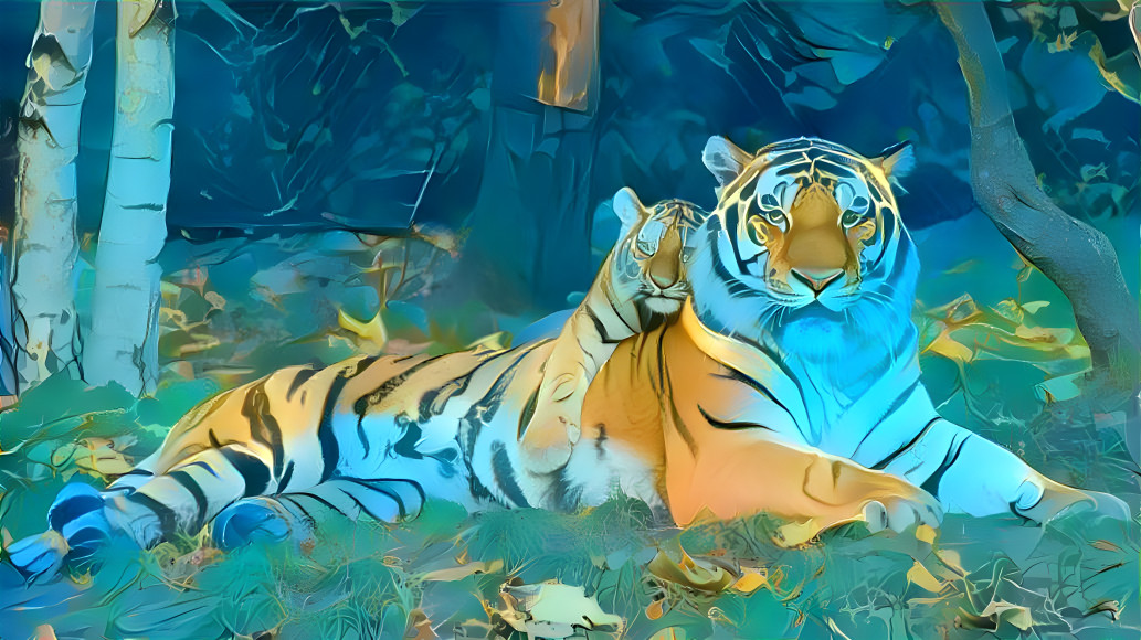 teal tiger