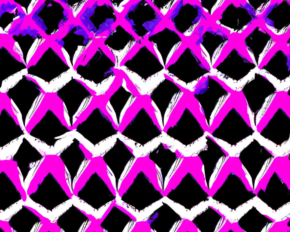 Purple and White Brush Strokes on Black Background Abstract Pattern