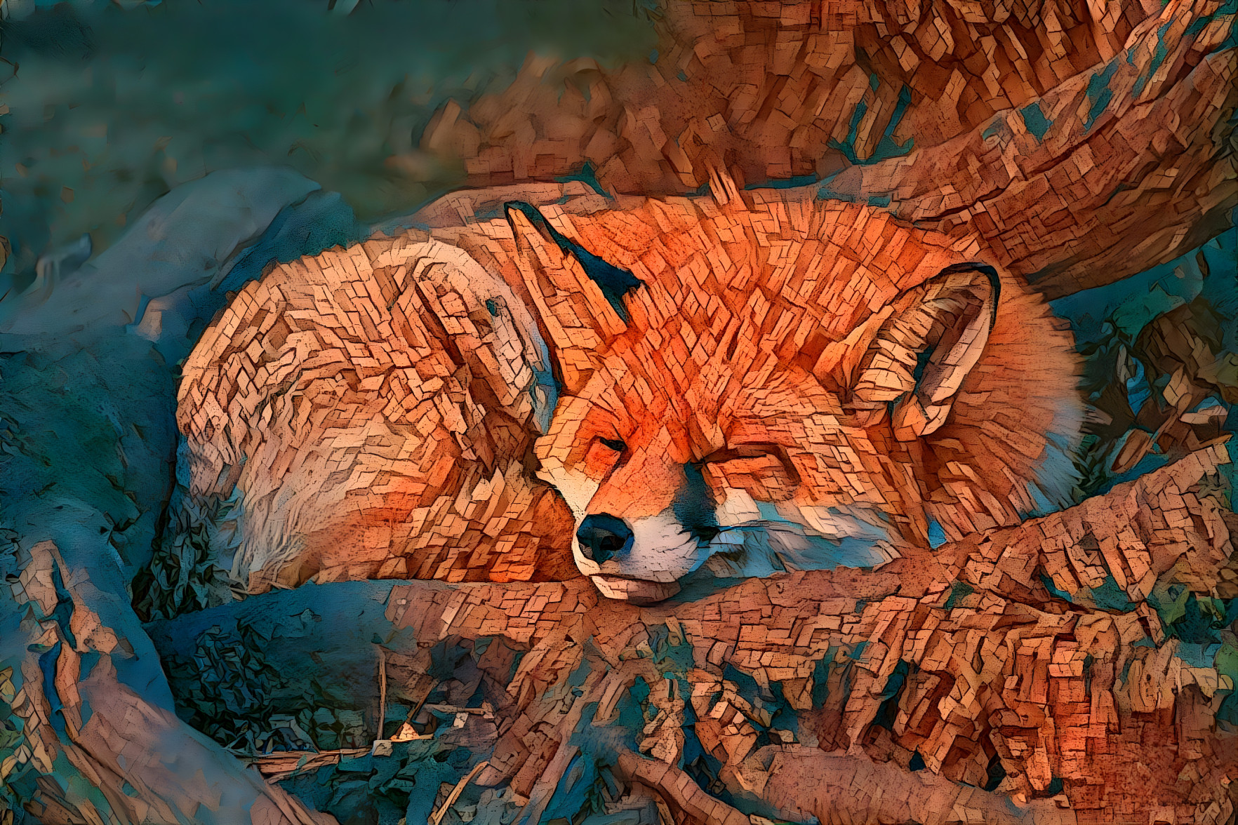 Sleeping Fox