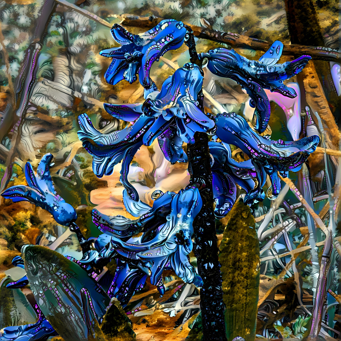 Blue Hyacinths After the Rain Stopped