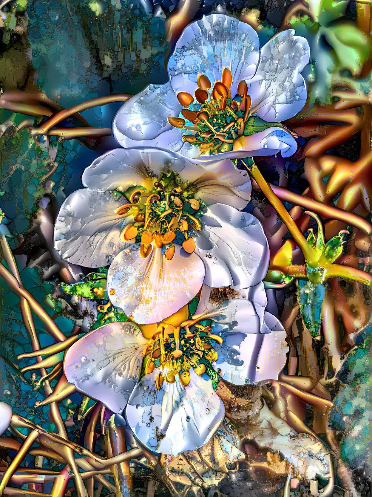 Wild Strawberry Flowers