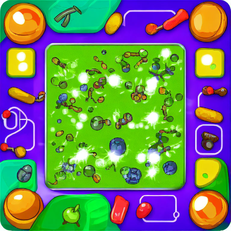 Vibrant match-3 puzzle game with candy theme and explosive combo effect